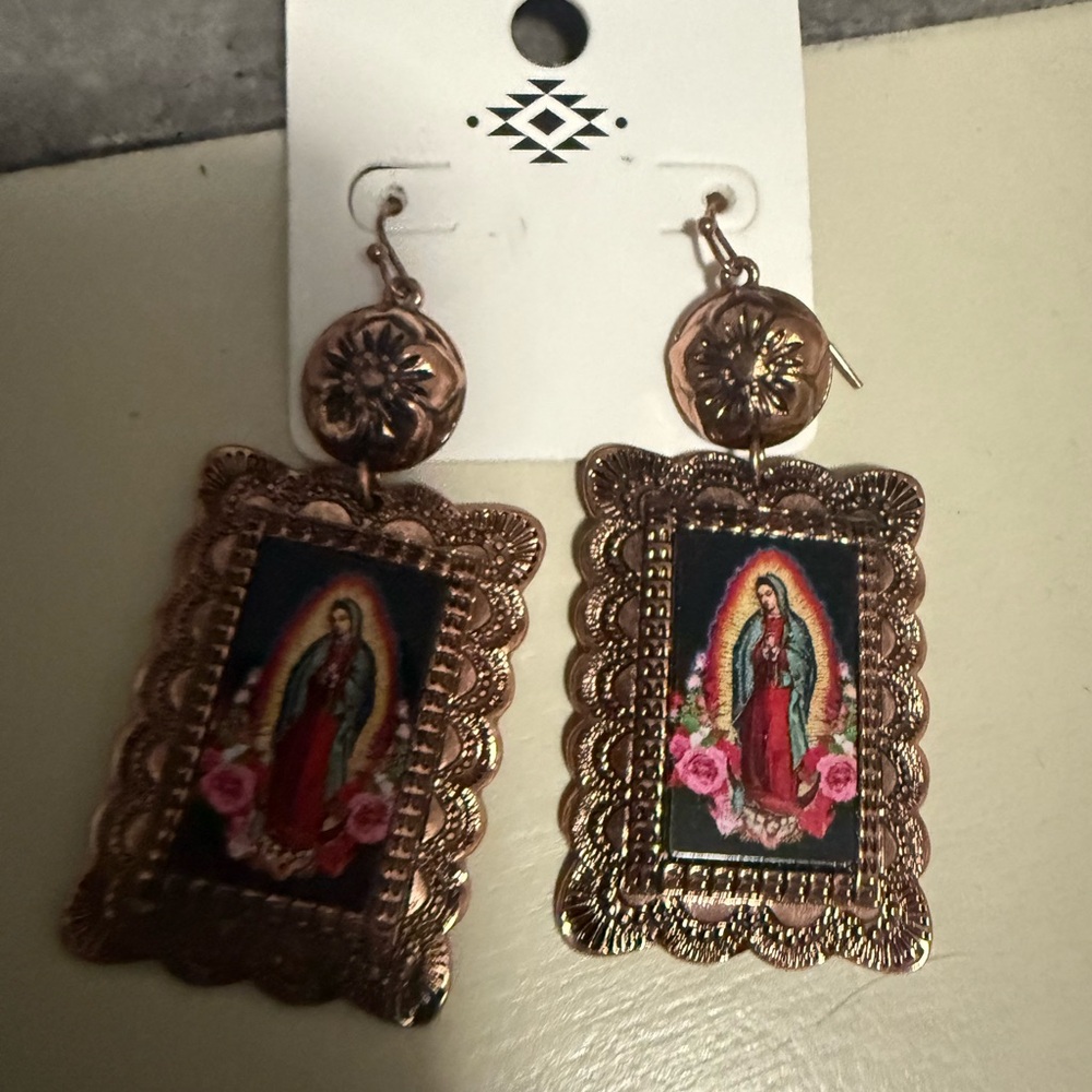 Western Earrings with Gold Accents